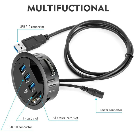 Adaptador USB 3.0 Hub