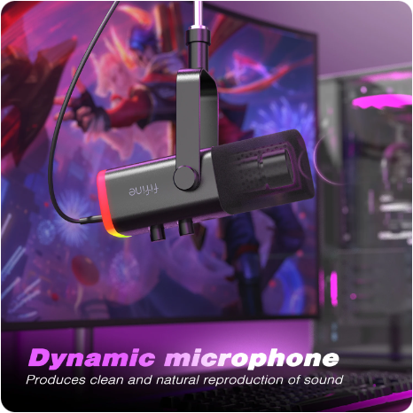 Microfone dinâmico FIFINE USB/XLR